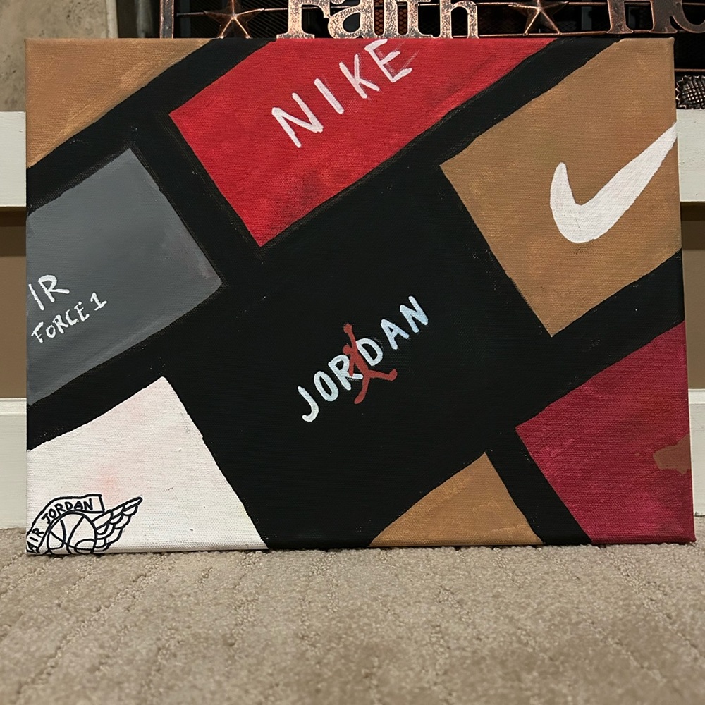 Original Painting, Nike Shoe boxes